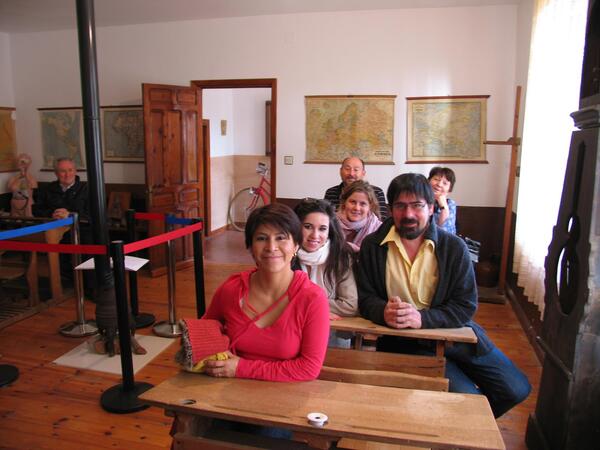 Museo Escuela de Bordecorex, cercano a Berlanga. Visita grupo internacional de jvenes investigadores