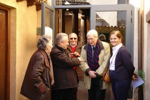 Visita de Antonio Bonet Correa, director Real Academia Bellas Artes San Fernando