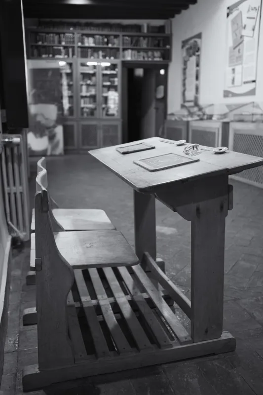 Sala C del Museo pedagógico dedicada a manualística