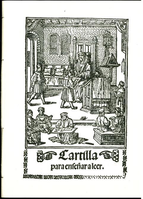 Cartilla de lectura, siglo XVI