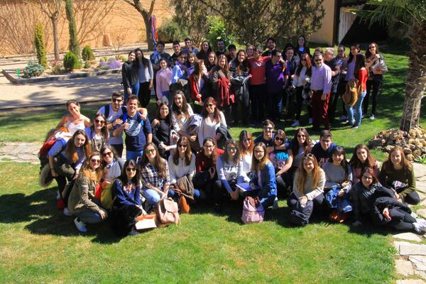 Grupo de alumnos de la Facultad de Educación, Universidad de Valladolid