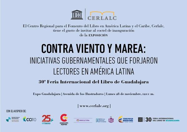 Exposición Unesco sobre alfabetización, Guadalajara, México, 2016. Colaboración Ceince