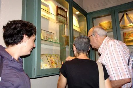 Sala D del museo pedagógico del Ceince. Profesores de la Universidad de Vic